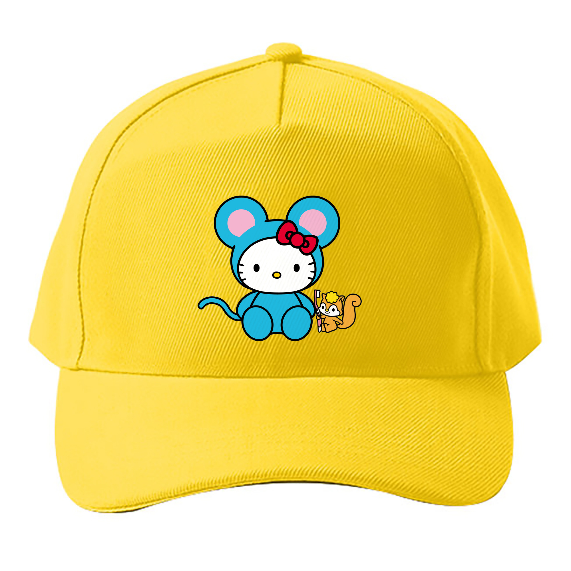 （画像用） Hello Kitty ハローキティ ベースボールキャップ 綿100％ 男女兼用 帽子 スポーツ